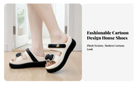 Women's Summer Platform Sandals, Ribbon Knot, Stylish, Non-Slip, Indoor Outdoor, Relaxed
