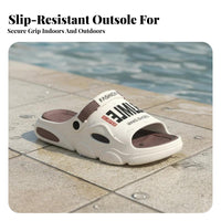 Men's Summer Outdoor Slides, 2025 Versatile Sandals, Non-Slip Thick Sole, Lightweight Foam Beach Shoes