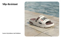 Men's Summer Outdoor Slides, 2025 Versatile Sandals, Non-Slip Thick Sole, Lightweight Foam Beach Shoes