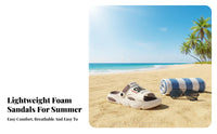Men's Summer Outdoor Slides, 2025 Versatile Sandals, Non-Slip Thick Sole, Lightweight Foam Beach Shoes