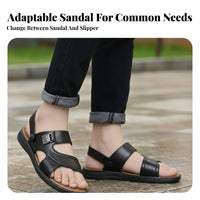 Men's Summer Sandals, Anti-Slip, Two-Way Flip-Flops, Relaxed, Waterproof