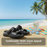 Men's Sandals, Summer, Anti-Slip, Breathable, Soft Sole, Trendy Slides