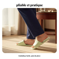Portable Travel House Shoes, Foldable Non-Slip Foam Sandals