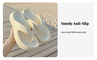 Thick Sole Flip Flops, Women's Summer Foam Sandals, Slip-On, Anti-Slip, Stylish