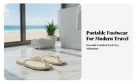 Travel Portable Foldable House Shoes, Anti-Slip Foam Sandals, Unisex, Bathroom, Beach, Shower, Lightweight, Waterproof Shoe Bag