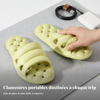 Foldable Non-Slip House Shoes, Portable Bathroom Sandals, Travel, Unisex