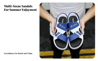 Men's Breathable Sandals, Summer Outdoor Anti-Slip, Dual-Use Driving & Beach Shoes, Youth Fashionable Design
