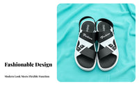 Men's Breathable Sandals, Summer Outdoor Anti-Slip, Dual-Use Driving & Beach Shoes, Youth Fashionable Design