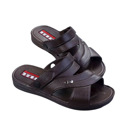 Men's Rubber Sandals, Summer Flip-Flops, Versatile, Thick Sole, Non-Slip, Open Toe, Outdoor Beach Shoes