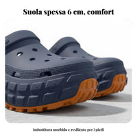 Men's Summer Thick Sole Clogs, Outdoor, Non-Slip, Odor Resistant, Wear-Resistant, Trendy Sandals