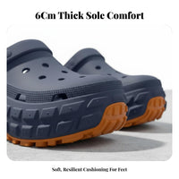 Men's Summer Thick Sole Clogs, Outdoor, Non-Slip, Odor Resistant, Wear-Resistant, Trendy Sandals