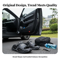 Men's Beach Sandals, Summer Non-Slip Thick Sole, Breathable Relaxed Sport Footwear, Outdoor Driving