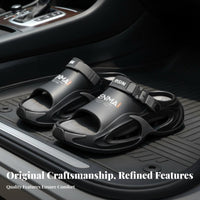 Men's Beach Sandals, Summer Non-Slip Thick Sole, Breathable Relaxed Sport Footwear, Outdoor Driving
