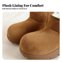Cute Capybara Winter Boots, Women's Plush Short Boots, Thick Sole, Warm Animal Design