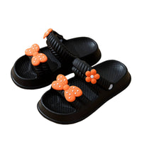 doubleWear Thick Sole Slide Sandals, Women's Summer Clog Shoes, Outdoor Beach, Foam Material, Cute Cartoon Decor