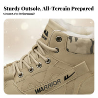 Men's Winter Boots, Fleece Lined, Warm, PU Upper, Rubber Sole, Lace-Up, Youth, Cold Weather