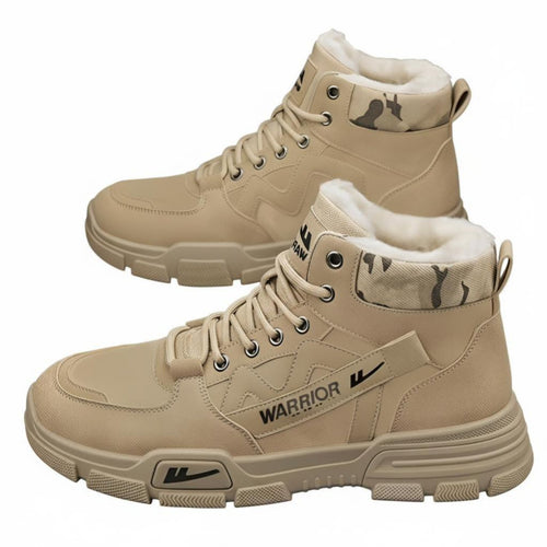 Men's Winter Boots, Fleece Lined, Warm, PU Upper, Rubber Sole, Lace-Up, Youth, Cold Weather