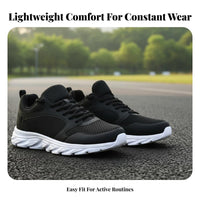 Men's Mesh Running Shoes, Lightweight, Non-Slip, Breathable, Casual, Fall/Winter