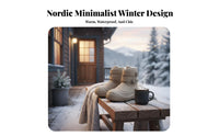 Winter Plush Lined Boots, Thick Sole, Waterproof, Unisex Warm Shoes, relaxed design