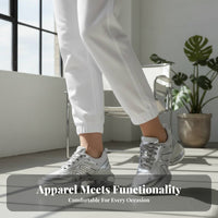 Dad Sneakers, Bubblegum Series, 2nd Gen, Silver Thick Sole, Breathable, Height Boost, Women's Sports Shoes