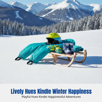 Outdoor Kids Ski Jumpsuit, Winter, Fully Heat-Sealed, Waterproof, Thick Fleece, Breathable