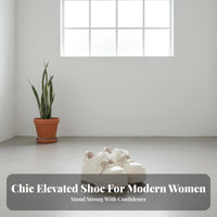 Chic Platform Athletic Shoes, Thick Sole Cream Sneakers, Korean Style, Autumn Collection, Women's Versatile Bread Shoes