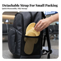 Portable Travel House Shoes, Foldable, Non-Slip, Bathroom, Unisex, Random Color