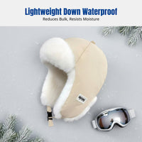 Thick Ushanka Hat, Fleece Lined Trapper, Windproof Ear Protection, Warm Winter Cap for Women