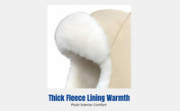 Thick Ushanka Hat, Fleece Lined Trapper, Windproof Ear Protection, Warm Winter Cap for Women
