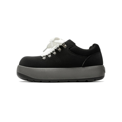 Youth Thick Sole Sneakers, Qdesign Wide Toe, Height Boost 8cm, Casual Men's Shoes, Unique Style