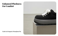 Youth Thick Sole Sneakers, Qdesign Wide Toe, Height Boost 8cm, Casual Men's Shoes, Unique Style
