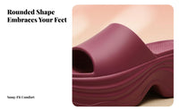 Elevated Slide Sandals for Women, Height Boost, Summer High Heel, Outdoor Beach