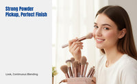 Makeup Brush Set, Soft Bristles, Eyeshadow, Powder, Foundation, Rosy, Define, Beginner Cosmetic Tools, Multi-Color, With Storage