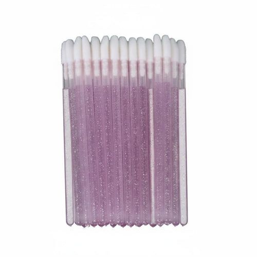Crystal Handle Lip Brush, Portable Makeup, Multi-Color, for Lipstick, Eyelash, Mousse, Wholesale