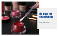 Crystal Handle Lip Brush, Portable Makeup, Multi-Color, for Lipstick, Eyelash, Mousse, Wholesale