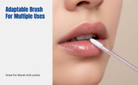 Crystal Handle Lip Brush, Portable Makeup, Multi-Color, for Lipstick, Eyelash, Mousse, Wholesale