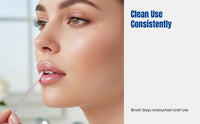 Crystal Handle Lip Brush, Portable Makeup, Multi-Color, for Lipstick, Eyelash, Mousse, Wholesale