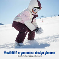 Multi-Use Children's Down Jacket, Winter Outdoor, Thick Windproof Ski Coat