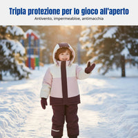 Multi-Use Children's Down Jacket, Winter Outdoor, Thick Windproof Ski Coat