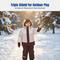 Multi-Use Children's Down Jacket, Winter Outdoor, Thick Windproof Ski Coat