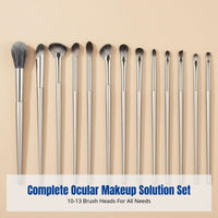 Champagne Gold Makeup Brush Set, Soft Bristle Eye Brush Kit, Eyeshadow, Nose Contour, Blending, Concealer, Beginner-Friendly,