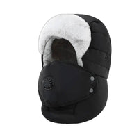 Winter Ushanka Hat, Warm Windproof, Ear Protection, Unisex, Detachable Goggles, Skiing & Cycling