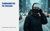 Winter Ushanka Hat, Warm Windproof, Ear Protection, Unisex, Detachable Goggles, Skiing & Cycling