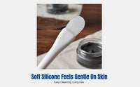 Double Ended Facial Treatment, Long Handle Skincare Brush for Mud Application, Reusable Soft for General Use Routine