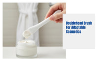 Double Ended Facial Treatment, Long Handle Skincare Brush for Mud Application, Reusable Soft for General Use Routine