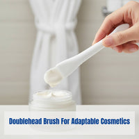 Double Ended Facial Treatment, Long Handle Skincare Brush for Mud Application, Reusable Soft for General Use Routine