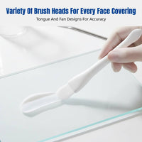 Double Ended Facial Treatment, Long Handle Skincare Brush for Mud Application, Reusable Soft for General Use Routine