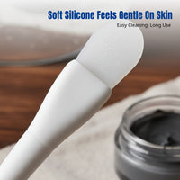 Double Ended Facial Treatment, Long Handle Skincare Brush for Mud Application, Reusable Soft for General Use Routine