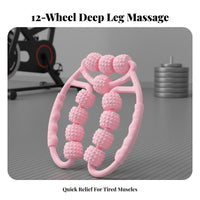 12-Wheel Leg Textured Therapy Tool, Deep Muscle Relaxation Fitness Aid