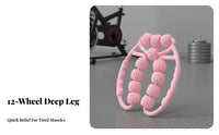 12-Wheel Leg Textured Therapy Tool, Deep Muscle Relaxation Fitness Aid